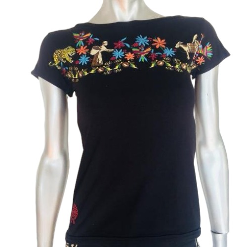 78Da Motivo Otomí Negro